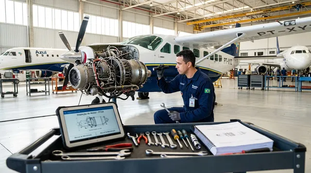Como ser mecânico de manutenção aeronáutica (MMA) — o caminho completo da ANAC, do curso à licença na mão